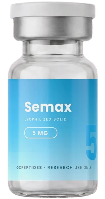 Semax 5 mg — peptide de recherche lyophilisé, fiole OXpeptides