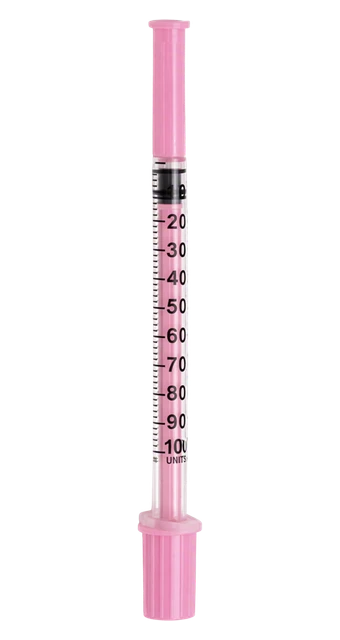 Seringues roses 1 mL 30 pcs, OXpeptides